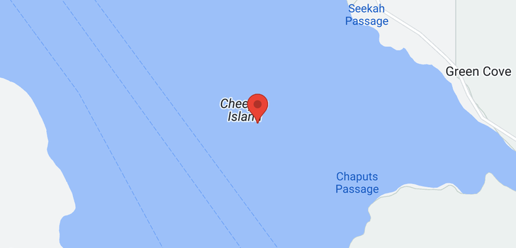 map of LT H CHEEYAH ISLAND